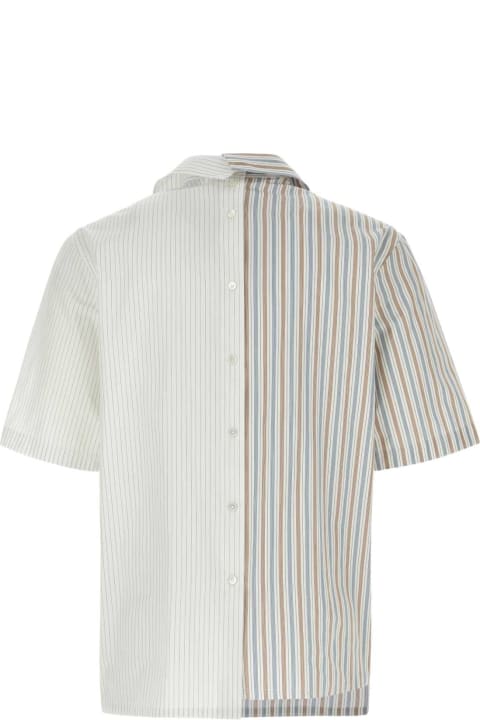 Clothing for Men Lanvin Embroidered Poplin Shirt