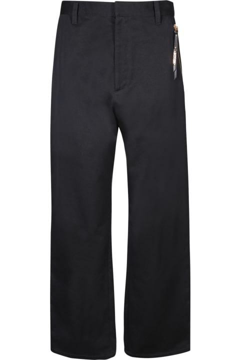 Moschino Pants for Men Moschino Black Straight Trousers