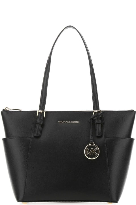 Fashion for Women Michael Kors Black Leather Jet Set Shoulder Bag