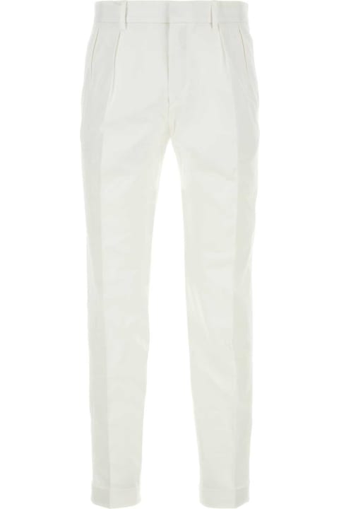 The Harmony Pants for Men The Harmony White Cotton Blend Piero Pant