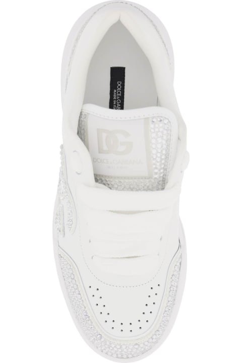 Dolce & Gabbana Shoes for Women Dolce & Gabbana New Roma Embellished Sneakers
