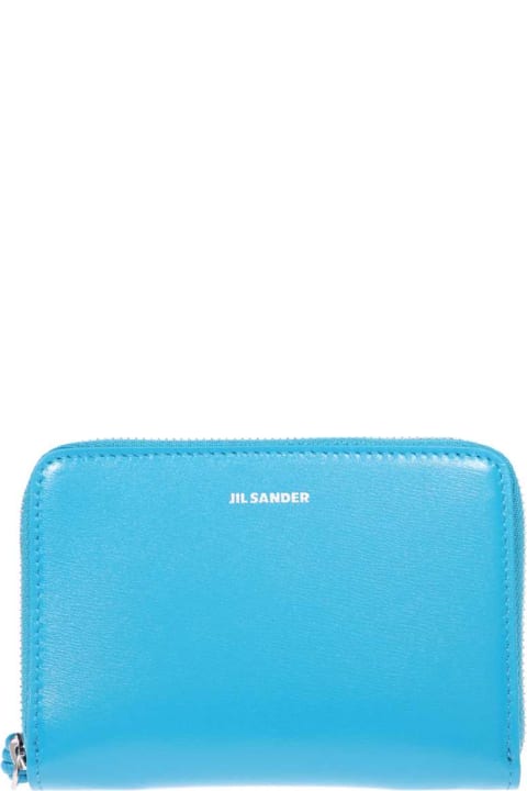 Wallets for Women Jil Sander Leather Zip Around Wallet