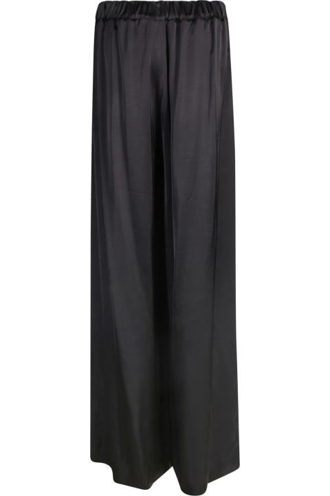 Fashion for Women Fabiana Filippi Wool Satin Black Trousers