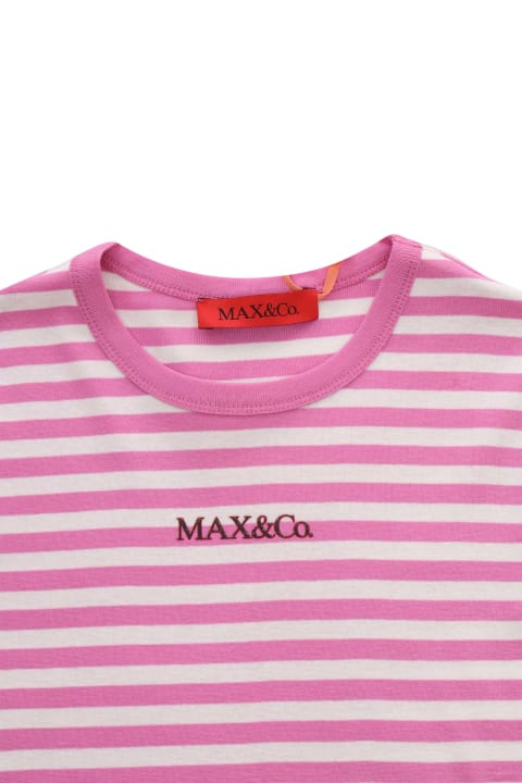 ガールズ Max&Co.のTシャツ＆ポロシャツ Max&Co. Pink Striped T-shirt