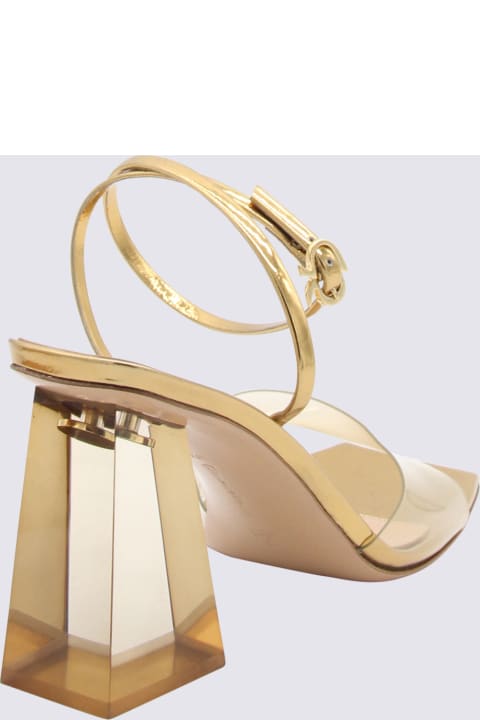 Gianvito Rossi Shoes for Women Gianvito Rossi Mekong Leather And Pvc Cosmic Sandals