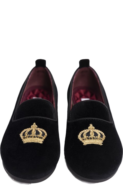 Shoes for Boys Dolce & Gabbana Velvet Slippers