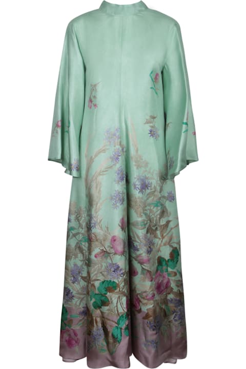 La DoubleJ for Women La DoubleJ Magnificent Pastel Green Silk Dress