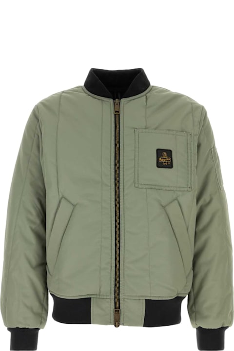 Refrigiwear for Men Refrigiwear Sage Green Polyester Giano Jacket