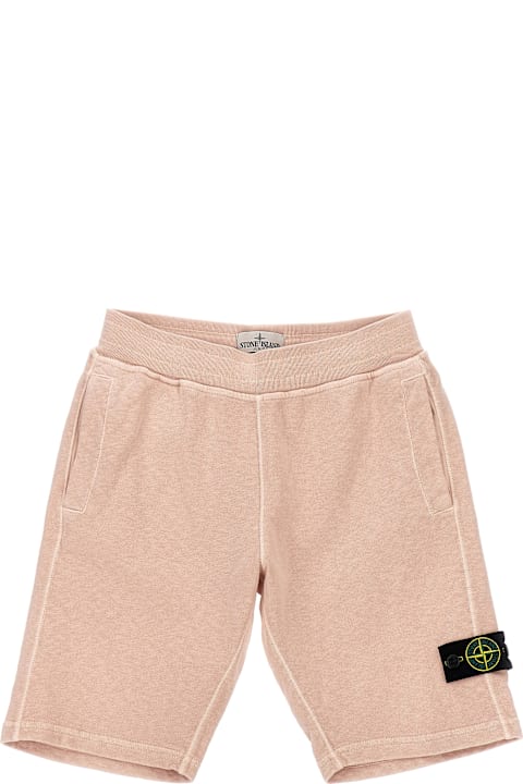 أدوات منزلية Stone Island Junior Logo Badge Bermuda Shorts