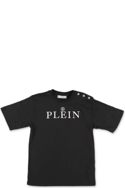 Philipp Plein T-shirt Nera In Jersey Di Cotone