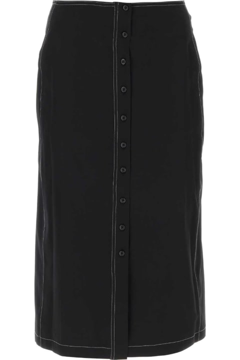 Fashion for Women Low Classic Black Crepe Skirt