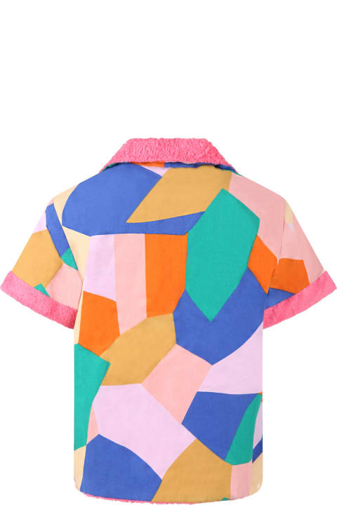 Multicolor Shirt For Kids With Logo