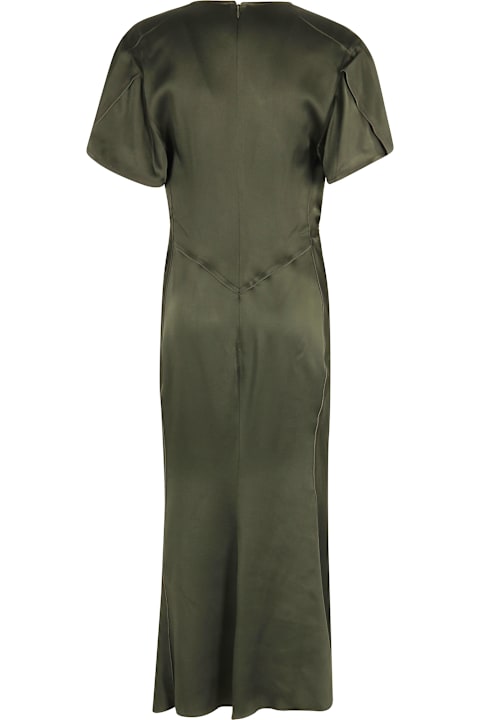 インテリア Victoria Beckham V-neck Bella Midi Dress