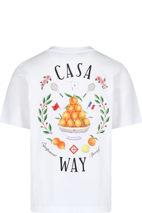 Fashion for Men Casablanca 'casa Way' Embroidery T-shirt