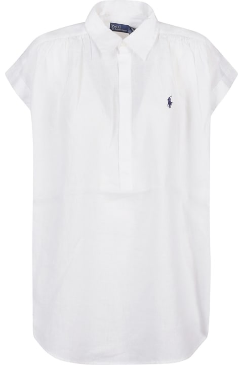 Ralph Lauren for Women Ralph Lauren Short Sleeve Button Front Shirt