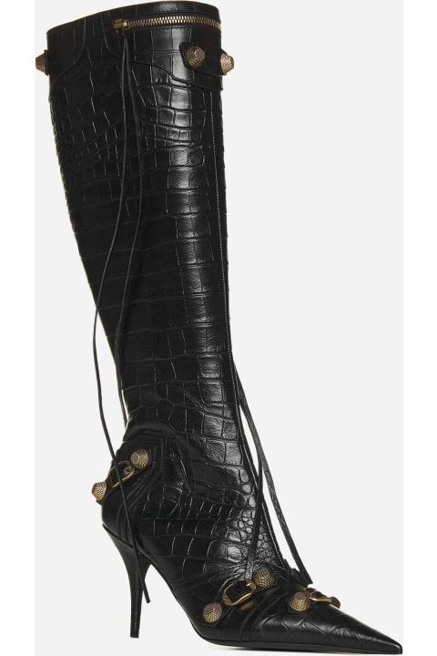 Balenciaga Sale for Women Balenciaga Cagole Animalier Effect Leather Boots