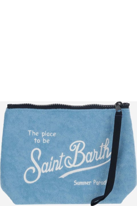 Clutches for Women MC2 Saint Barth Fabric Clutch Bag With Logo