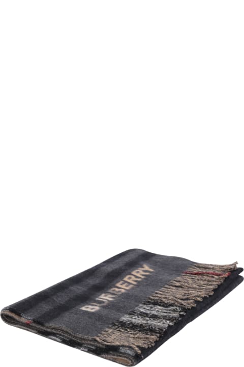 Burberry for Men Burberry Embroidered Cashmere Scarf