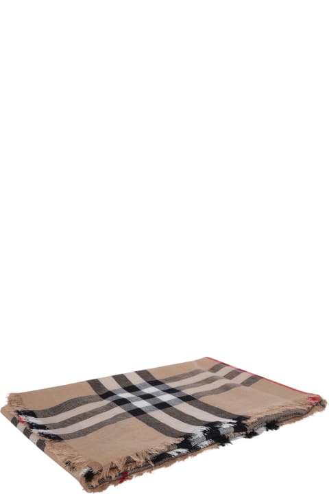 Scarves & Wraps for Women Burberry Check Pattern Scarf