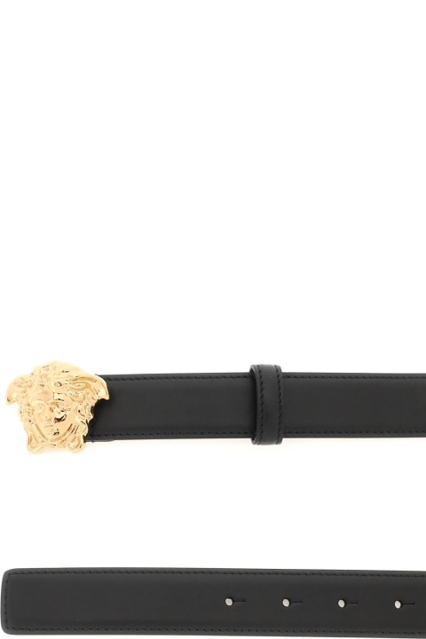 Belts for Men Versace Black 'medusa' Belt