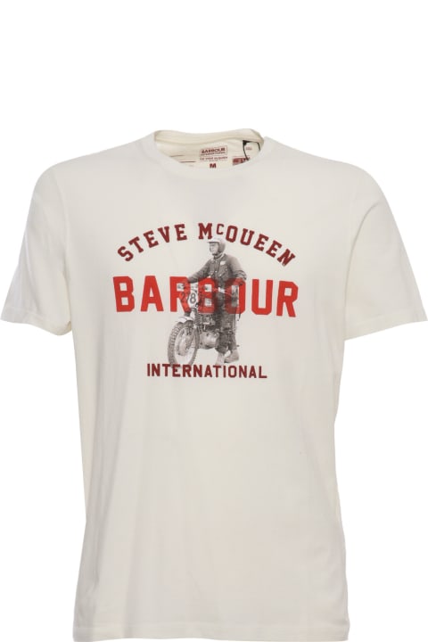 Barbour for Men Barbour Beige T-shirt With Print