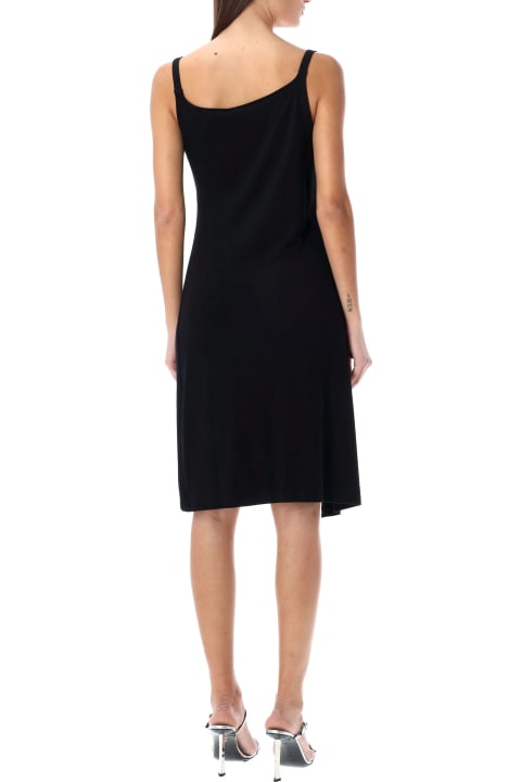 Paco Rabanne for Women Paco Rabanne Black Sleeveless Mini Dress With Drape