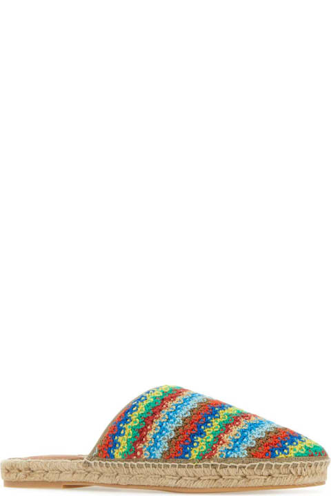 Alanui for Men Alanui Multicolor Crochet Over The Rainbow Espadrilles