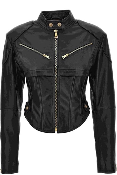 Versace Jeans Couture Coats & Jackets for Women Versace Jeans Couture Versace Jeans Couture Leather Jacket