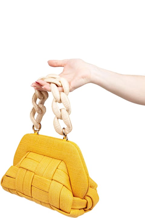 Homeware THEMOIRè Canvas Clutch Bag Color Yellow Ocher