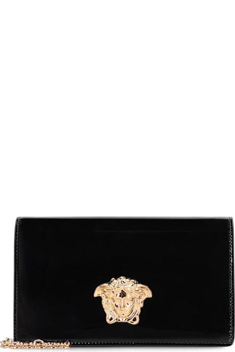 Versace Patent Leather Wallet On Chain