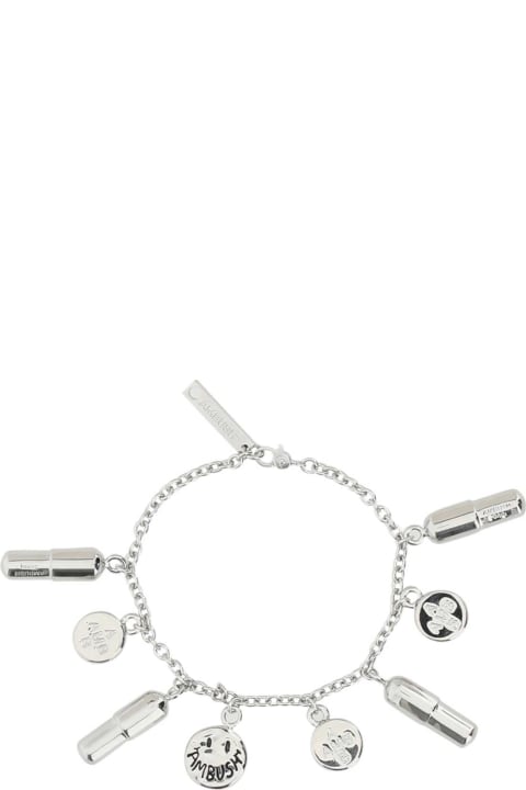 Bracelets for Men AMBUSH Silver Metal Pill Charm Bracelet