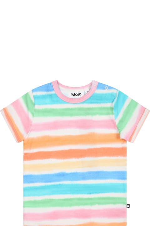Topwear for Baby Girls Molo Multicolor T-shirt For Baby Kids