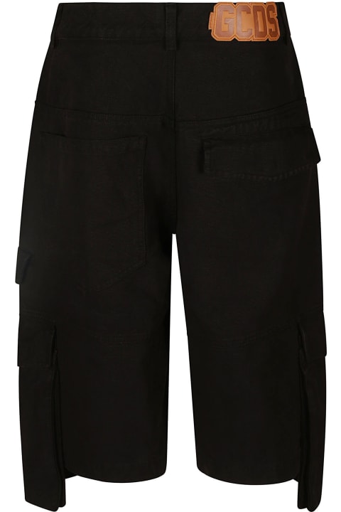 GCDS Pants & Shorts for Women GCDS Logo Patched Cargo Shorts