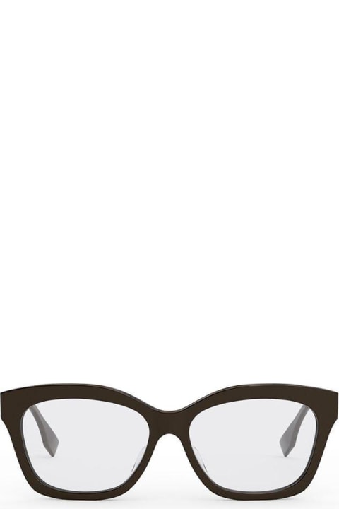 Accessories for Men Fendi Eyewear Oval Frame Glasses