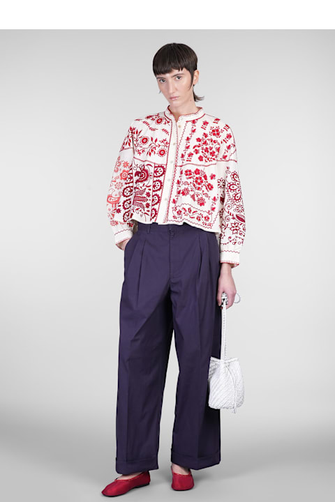 Antik Batik Topwear for Women Antik Batik Mirabel Blouse In White Cotton