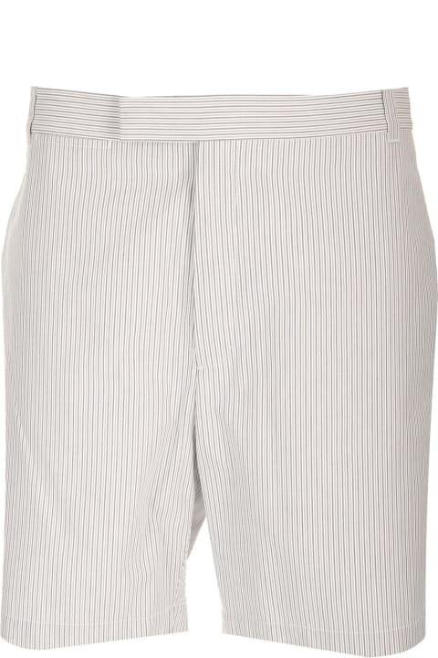 Thom Browne Pants for Men Thom Browne Striped Cotton Bermuda Shorts