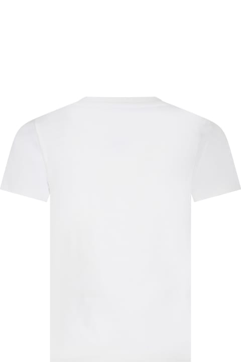 Kenzo T-Shirts & Polo Shirts for Boys Kenzo White T-shirt For Boy With Logo