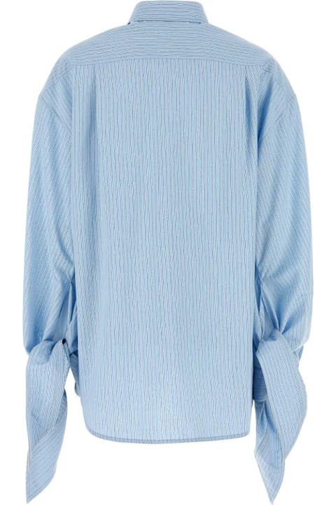Topwear for Women Balenciaga Embroidered Viscose Blend Oversize Shirt