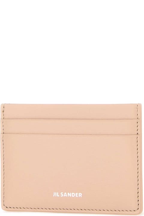 Jil Sander Wallets for Women Jil Sander Pastel Pink Leather Card Holder