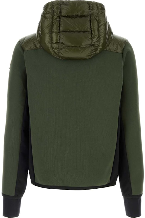 メンズ ニットウェア Moncler Grenoble Army Green Stretch Polyester Blend Jacket