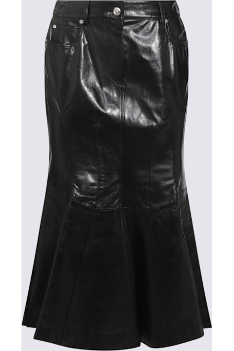 SportMax for Women SportMax Black Leather Skirt