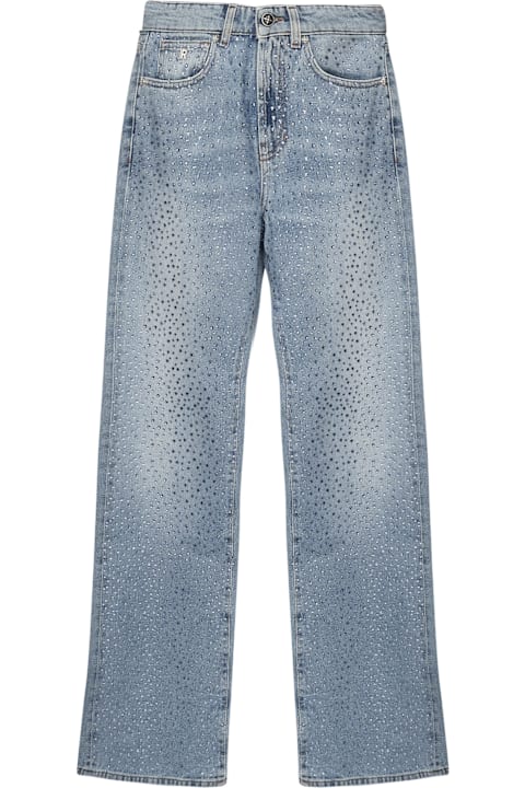 John Richmond Clothing for Women John Richmond Flare Jeans With Rhinestones