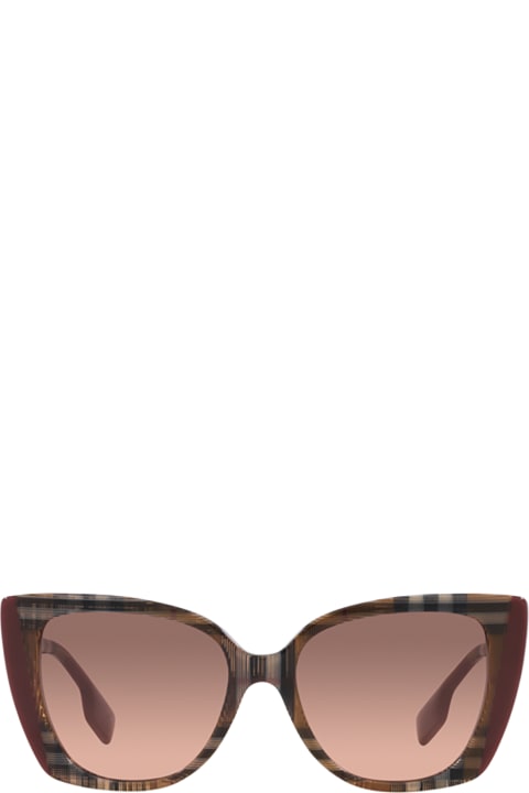Be4393 Check Brown / Bordeaux Sunglasses