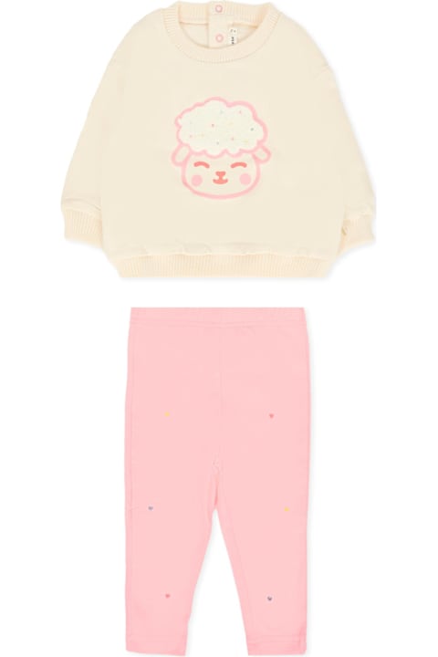 Homeware Billieblush Pink Suit For Baby Girl With Sheep