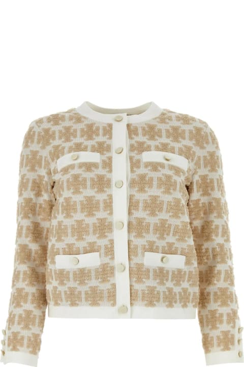 Tory Burch Sweaters for Women Tory Burch Embroidered Polyester Blend Cardigan