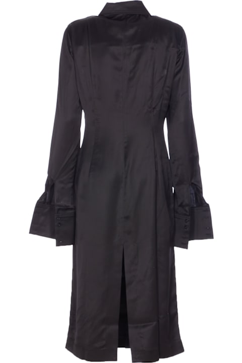 Marine Serre for Kids Marine Serre Satin Wrapped Long Dress