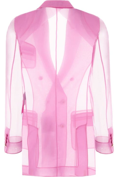 Max Mara Pianoforte Coats & Jackets for Women Max Mara Pianoforte Organza Double-breasted Blazer