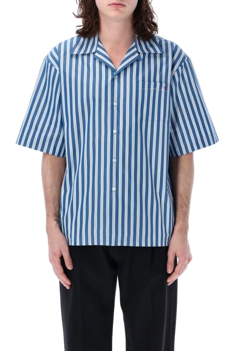 Marni for Men Marni Striped Poplin Bowling Shirt