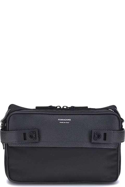 Homeware Ferragamo Gancini Buckle Shoulder Bag