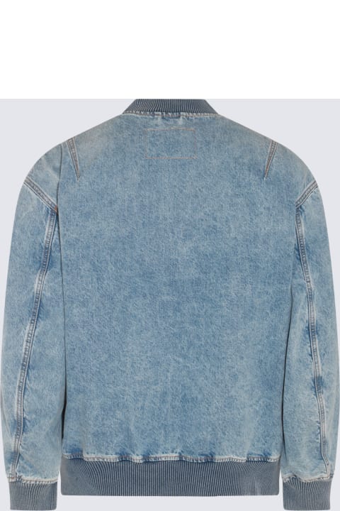 Diesel Coats & Jackets for Men Diesel Light Blue Cotton Denim Jacket